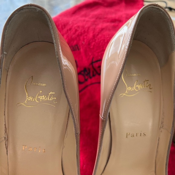SOLD Christian Louboutin So Kate 120 Patent Nude 37 - Picture 7 of 8